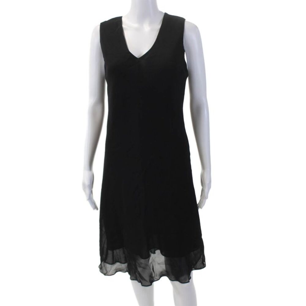 Tiger Lily Womens Sleeveless Pullover Sheath Midi Dress Solid Black Size PL